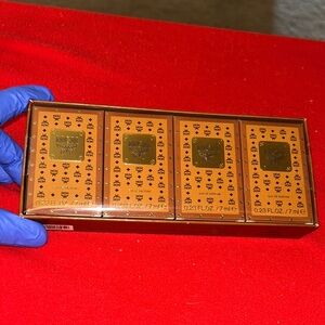 MCM Gold and Brown Perfume Set